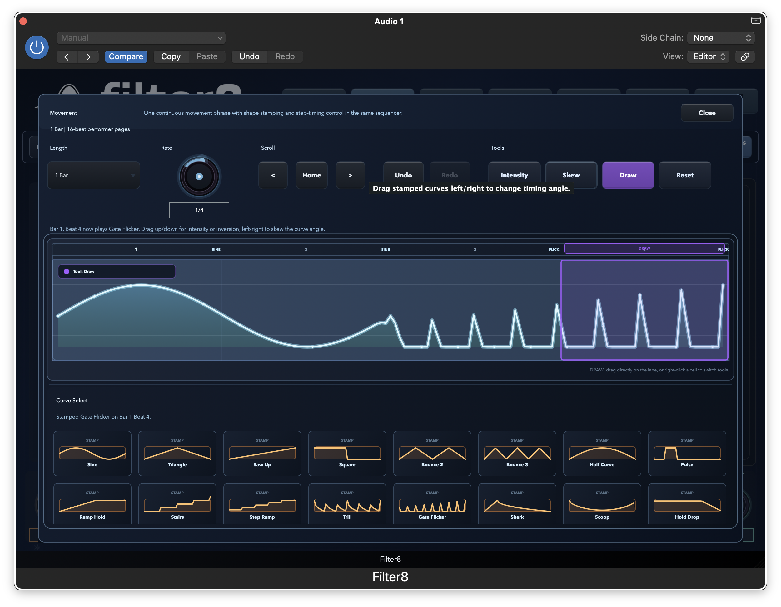 Filter8 SPECIAL movement sequencer